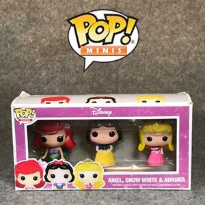 Funko Pop Minis Ariel, Snow White, and Aurora 3-Pack Vaulted Rare